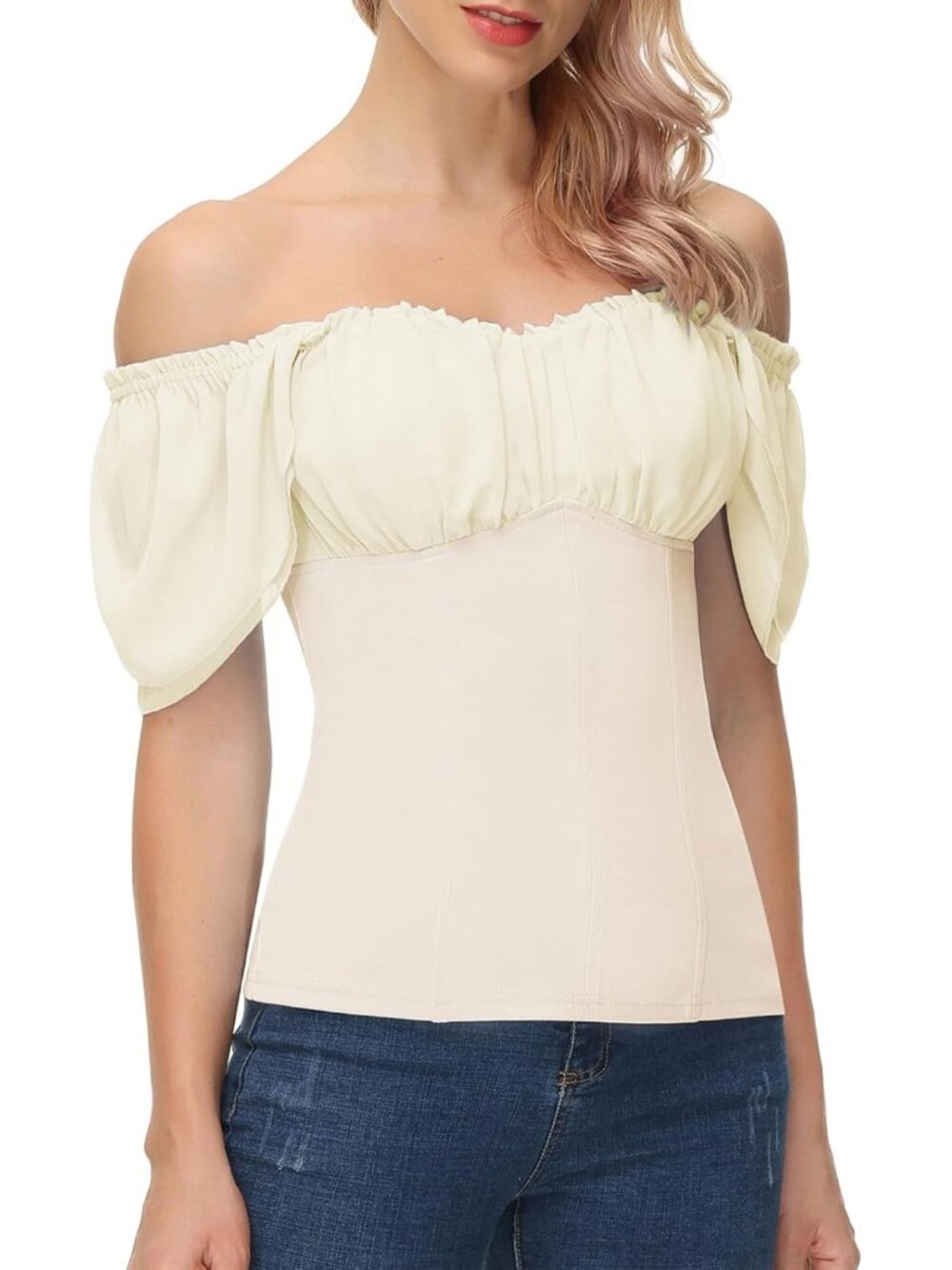 Off the Shoulder Tops for Women Renaissance Pirate Shirt